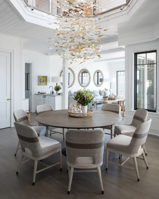 A well-designed chandelier does more than provide light—it transforms a space. This custom design introduces movement, balance, and artistry to this Connecticut beach house, creating a sculptural focal point that captivates from every angle. Materials, scale, and finish were all carefully curated, ensuring harmony with the home’s overall aesthetic. Swipe left to see this art piece from every angle, including a close-up at the end!

Want to talk with Erika about your project? Head on over to our website (link in profile) and complete our design questionnaire. Once we receive it, we will be in touch to schedule a complimentary 20-minute discovery call. Let’s create something extraordinary together! ✨

Design + Details // @swankbydesign⁠
Architect // @petercadouxarchitects⁠
Builder // @gatewaydevelopmentct ⁠
Lens // @raquellangworthy.photo⁠
Project // Hardwick Cottage on the Sound⁠

#BespokeLighting #LuxuryInteriors #StatementChandelier #SWANKByDesign #InteriorDesign #CustomLighting #ProjectHardwickCottageontheSound